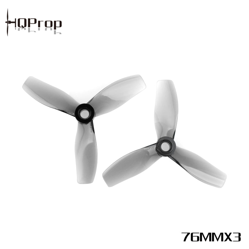 HQProp D76MMX3 for Cinewhoop Grey (2CW+2CCW)-Poly Carbonate