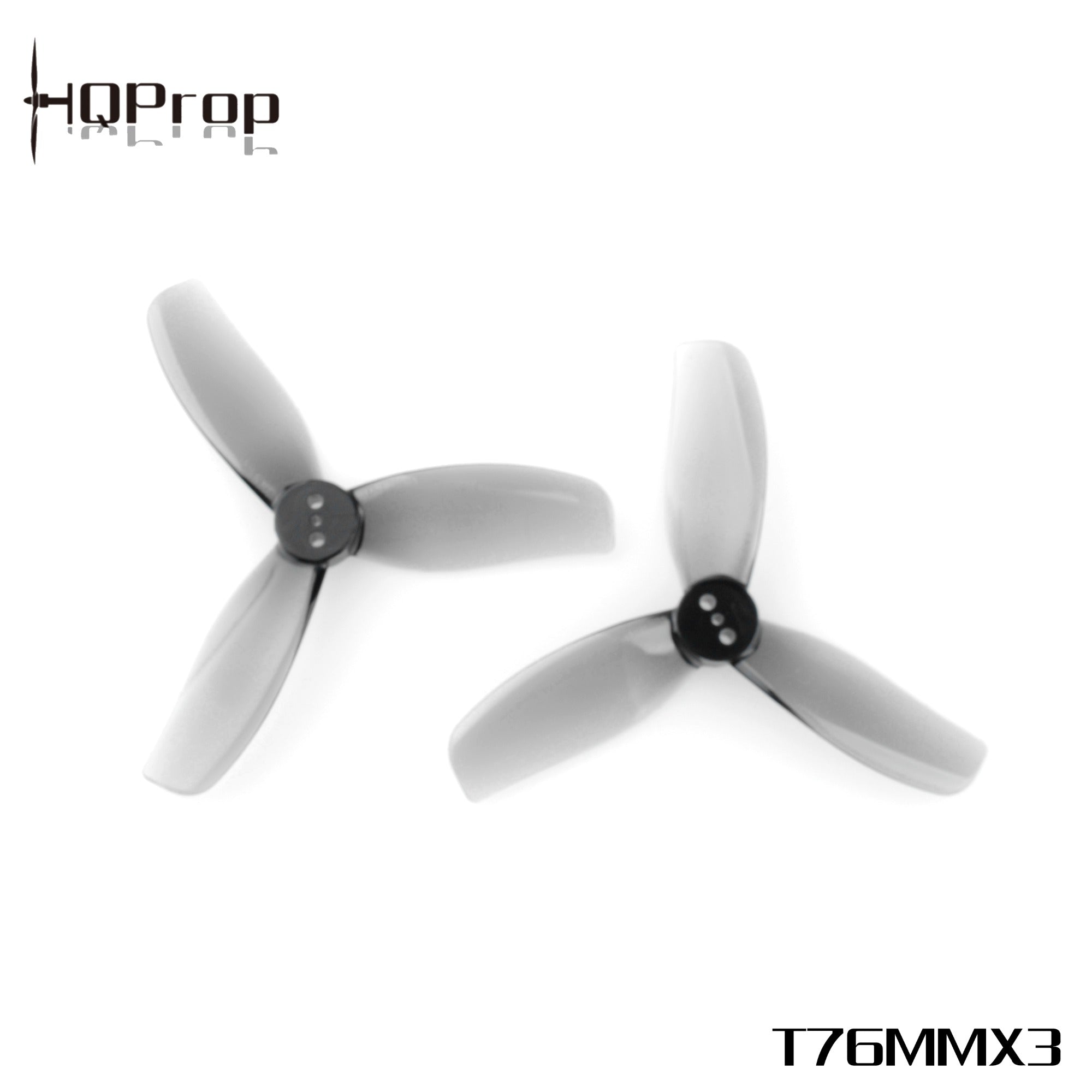 HQProp T76MMX3 for Cinewhoop Grey (2CW+2CCW)-Poly Carbonate - Rising Sun FPV