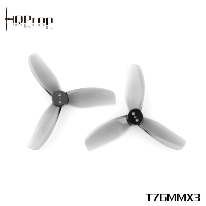 HQProp T76MMX3 for Cinewhoop Grey (2CW+2CCW)-Poly Carbonate