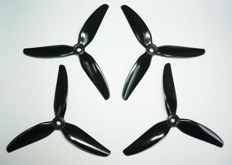 HQ Durable Prop 5x5x3V1S Tri Blade Propellers CW/CCW 1 Pack (4 Pieces) - Rising Sun FPV