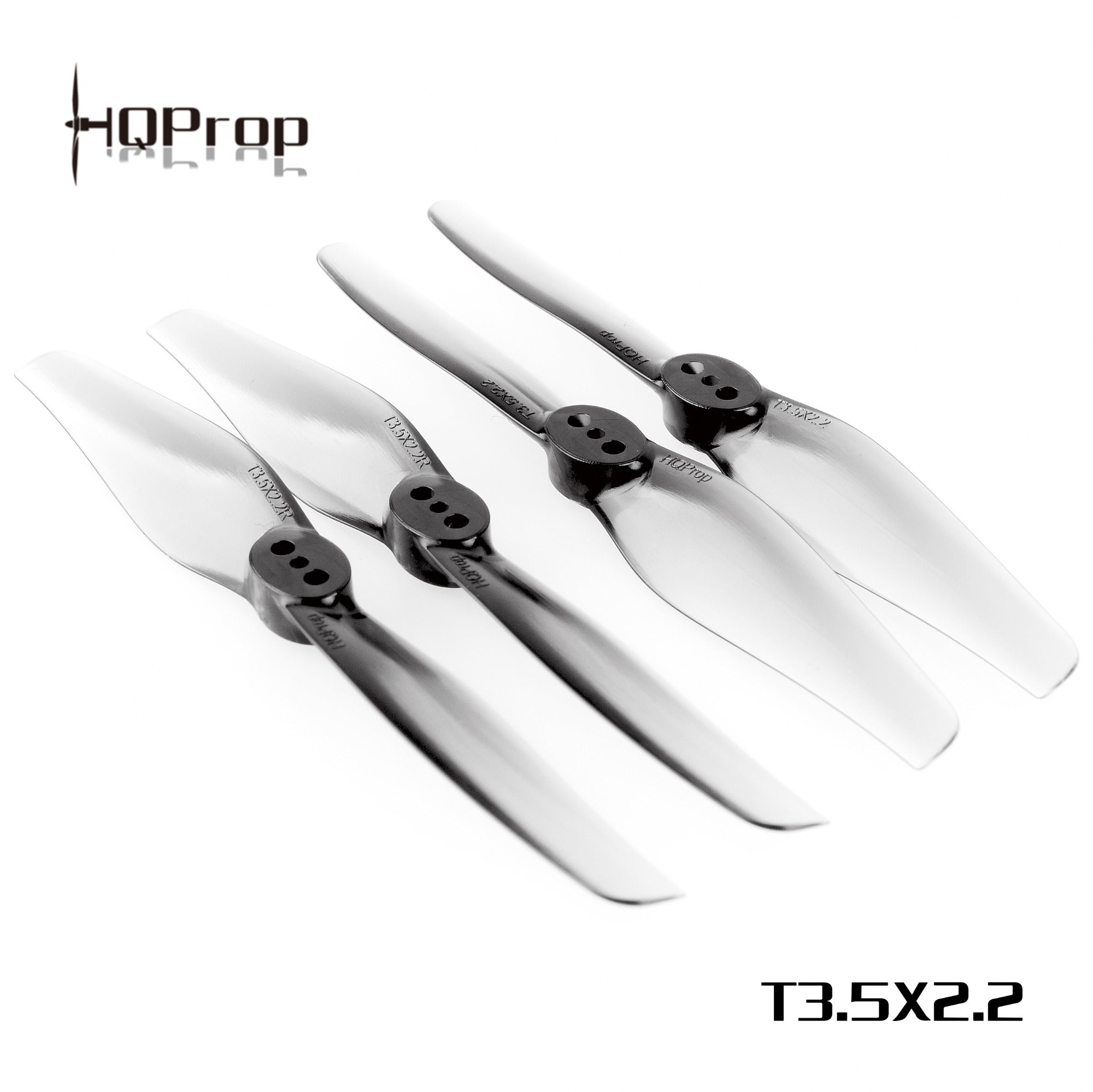 HQProp T3.5X2.2 Grey（2CW+2CCW)-Poly Carbonate - Rising Sun FPV