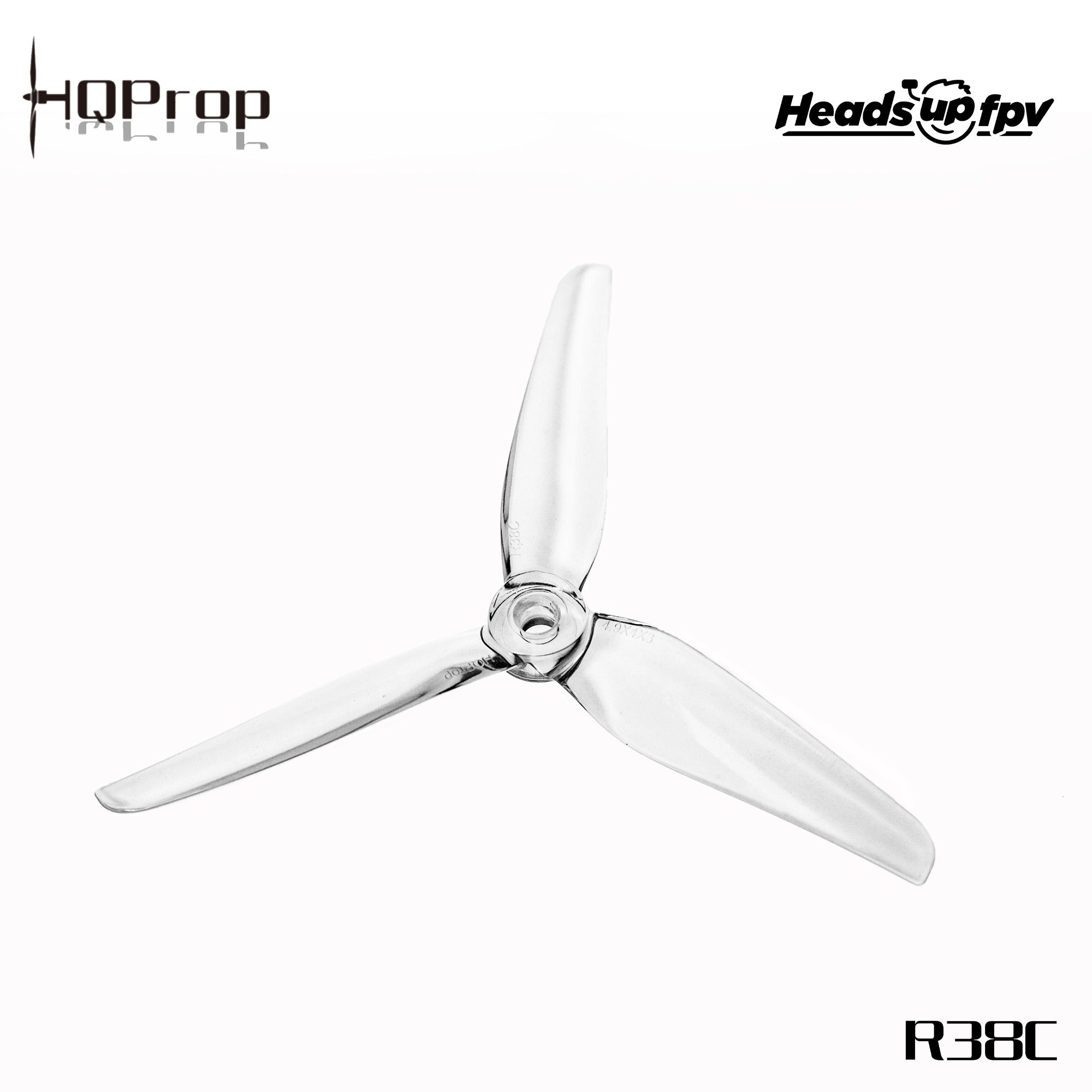 HeadsUp Racing Prop R38C Clear (2CW+2CCW)-Poly Carbonate