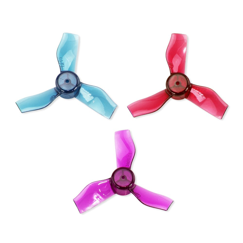 Gemfan 1219-3 31mm 3-Blade Whoop Propeller (0.8mm Shaft - Set of 8) - Rising Sun FPV