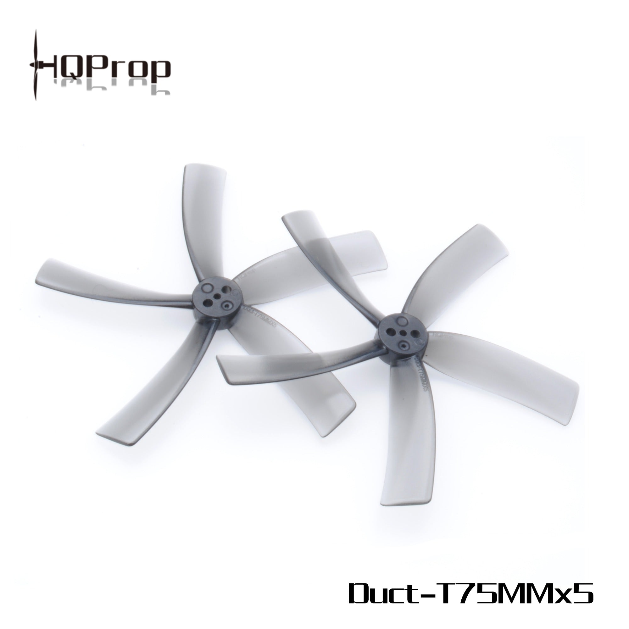 HQProp Duct-T75MMX5 for Cinewhoop Grey (2CW+2CCW)-Poly Carbonate - Rising Sun FPV