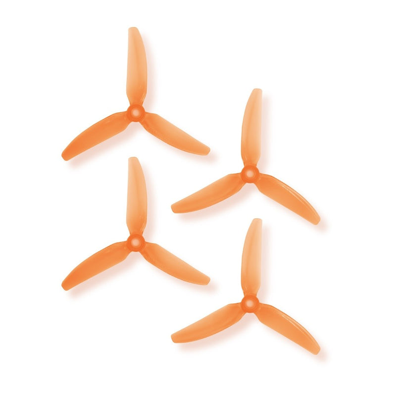 HQ Durable Prop Poly Carbonate 5X4.3X3V1S Tri Blade Propellers CW/CCW 1 Pack (4 Pieces)