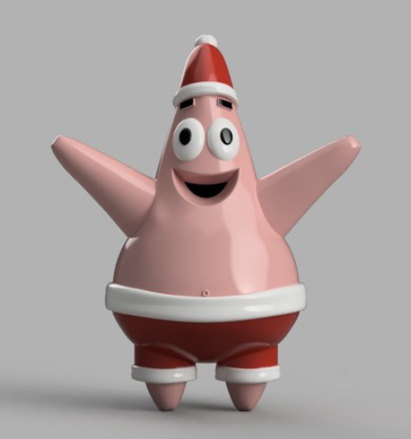 Christmas Tree Topper Ornament - Patrick Star