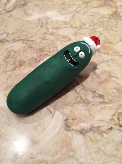 Pickle Rick Christmas Ornament