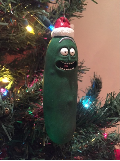 Pickle Rick Christmas Ornament